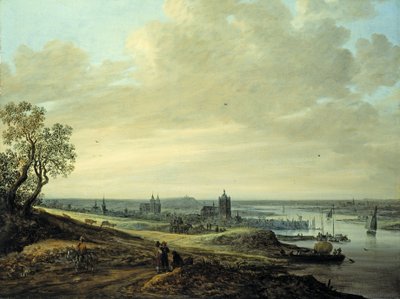 Paesaggio panoramico con vista di Arnhem da Jan Josephsz van Goyen